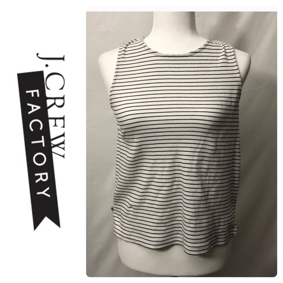 J Crew Factory striped tie back tank, XS - Picture 2 of 7